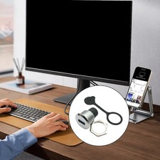 USB3.0 Female To Female Round Panel Mount Connector Waterproof Dustproof Cover