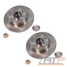 2x BREMSSCHEIBE +RADLAGER +ABS-RING Ø240 HINTEN FÜR RENAULT MODUS TWINGO