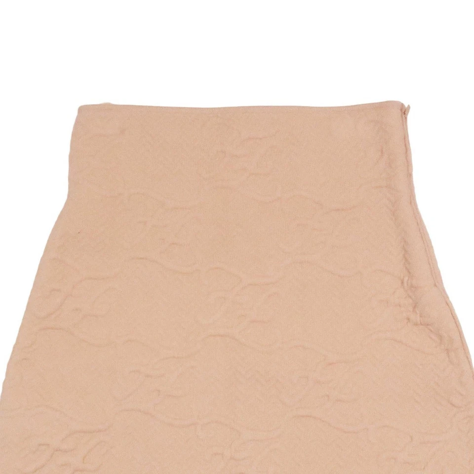 Falda ajustada tejida con logotipo FF de caligrafía rosa mezcla de lana cachemira 42 usada Foto 3 de 4