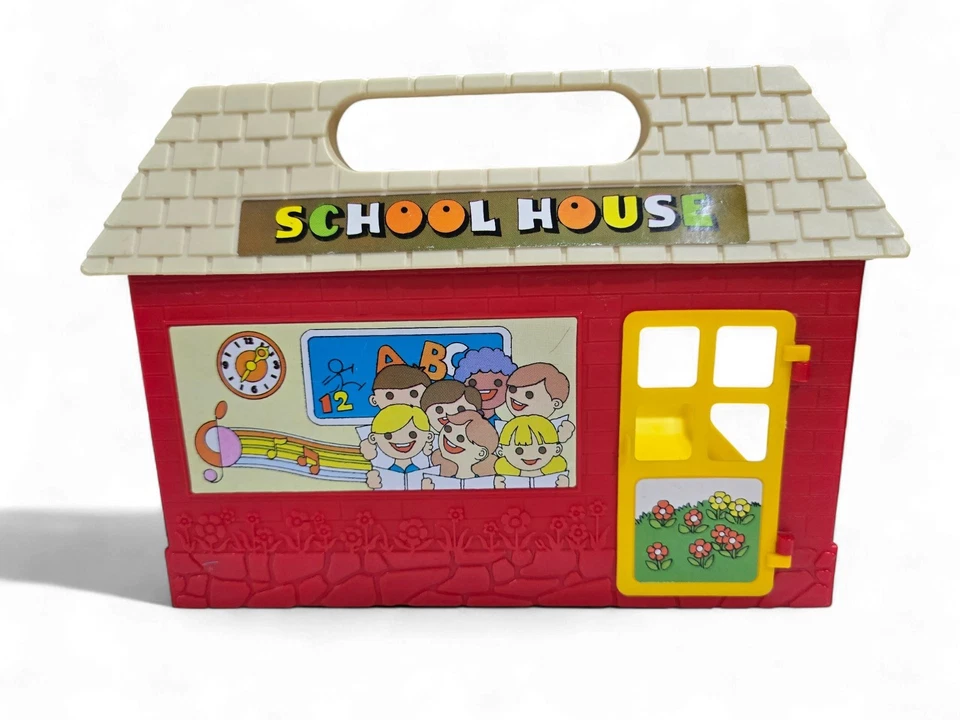 Juego de transporte preescolar vintage Happy Valley School House, Arco raro encontrar 3809 Foto 2 de 4