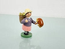 Erzgebirge Collector's Wooden Figure, 7.5 cm. Top Condition