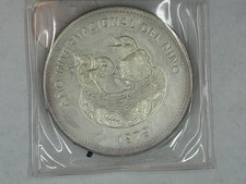 1979 100CRC Costa Rica 100 Colones Year of the Child Sterling Silver World Coin