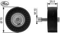 Gates T36199 Umlenk-/FüHrungsrolle FüR Keilrippenriemen Umlenkrolle