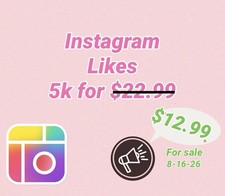 Likes 5,000 For $12.99 IG