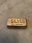 Vintage Omega M&B Mining 2 oz .999 Fine Silver Poured Bar