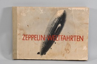 O56C18 Buch Sammelalbum Zeppelin Weltfahrten 1932
