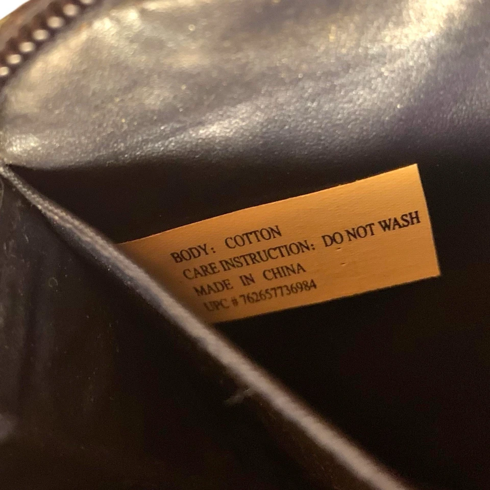 Mujer Azul Jean Denim Cartera Bolso sin asas Muñequera Vintage Envejecido Años 90 Cremallera Alrededor Foto 4 de 4