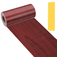 4.7x33' Self-Adhesive Wood Grain Repair Tape with Scraper, Red