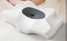 Dream Without Pain Ergonomic Cervical Neck Pillow - Cooling Memory Foam Support