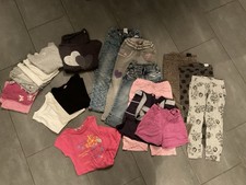 Kinderkleidung Mädchen Größe 110 (20 Teile: 10 Oberteile, 9 Hosen, 1 Kleid)