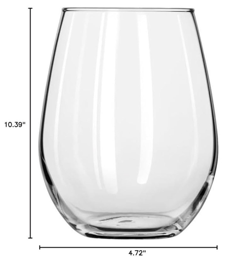 Set of 24 - 11.75oz  Stemless Wine Glasses - Libby