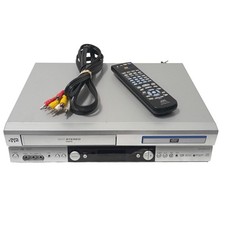 JVC HR-XVC11U DVD VCR Combo Player Silver 4-H...