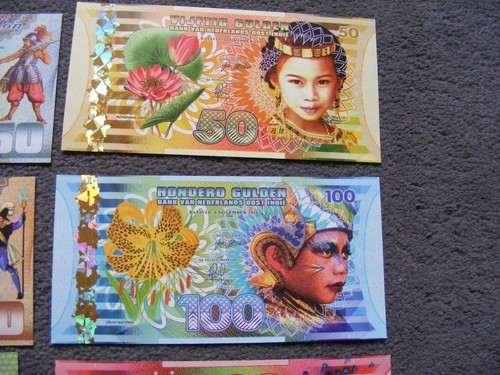 B259b Netherlands East Indies and Ceylon 2 Sets of Banknotes as pictured - Picture 4 of 9