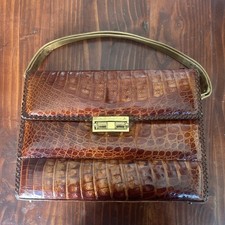 Vintage 40-50s ETCO Genuine Alligator Purse/Handbag Made In USA Read