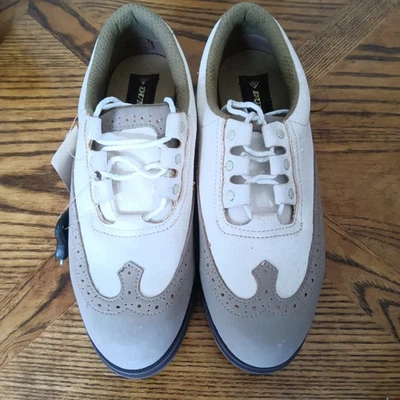 Dunlop Damen Golfschuhe, beige creme, Gr. 7 US, 5 UK Old Stock, Budget Golfer? - Bild 1 von 4
