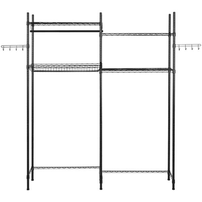 #ad Uimoso Over Washer and Dryer Storage Shelf Two Row 4 Tiers Washer Rack Black $73.99