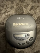 Sony Discman ESP D345 Portable CD Player Walkman Mega Bass Untested As Is Repair