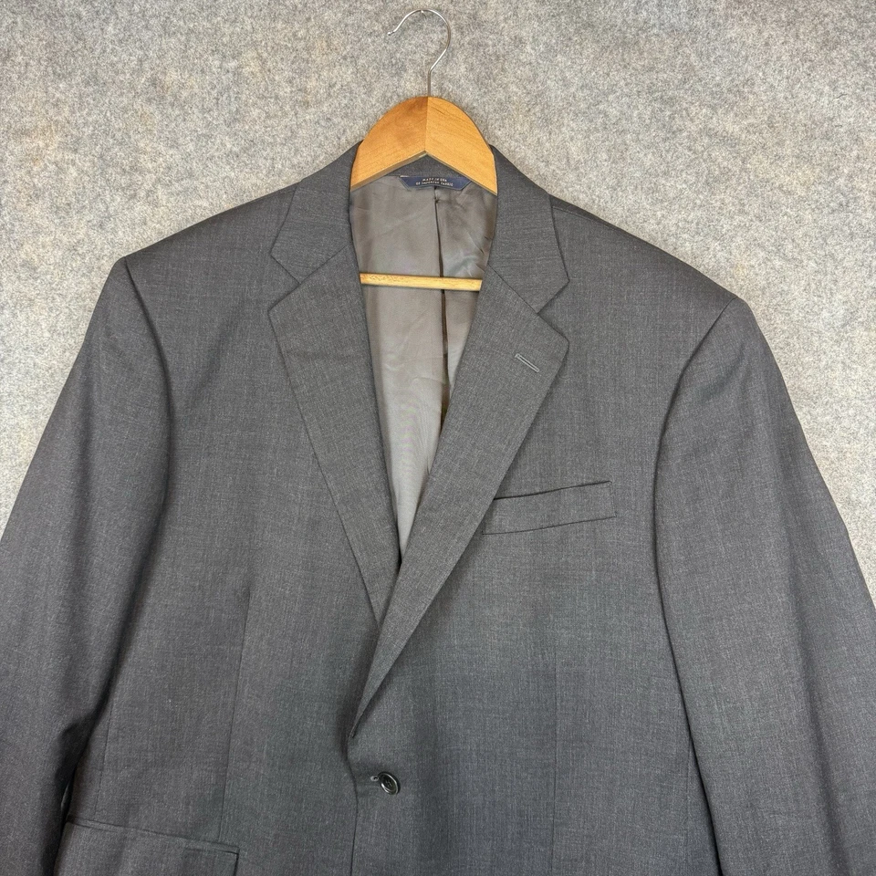 Brooks Brothers Makers & Merchants 1818 Madison Estrato 羊毛西装外套男式 46L 灰色 — 第 3/4 张图片