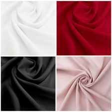 120" Wide Poly Poplin Polyester Fabric by The Yard for Apparel, Tablecloths