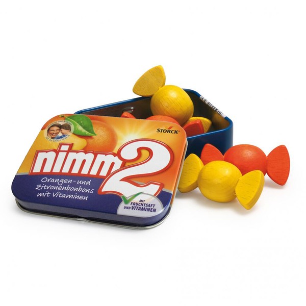"Erzi \"Nimm 2\" Bonbons (Aus Holz) In Blechdose, Nimm2 FüR Kaufladen 14356"-image