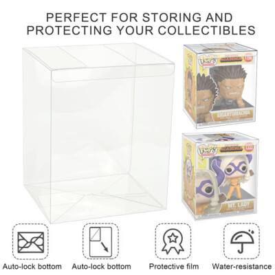 6 Inch Pop Protector Compatible with Funko Pop! 6'' Figures Plastic Display Box