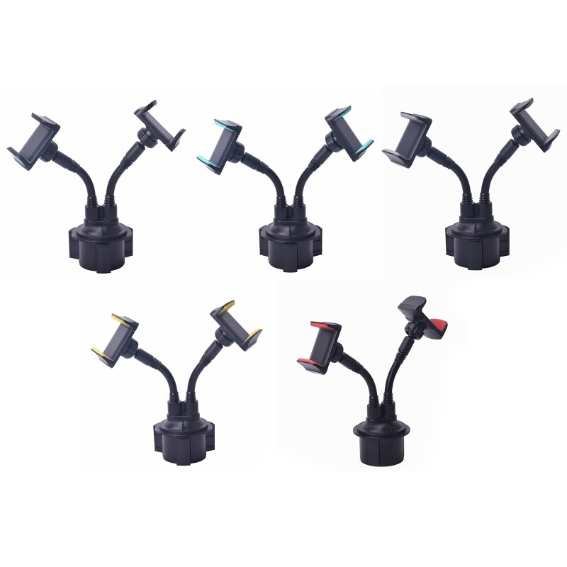 360° Rotatable Adjustable Dual Phone Holder Universal Stand