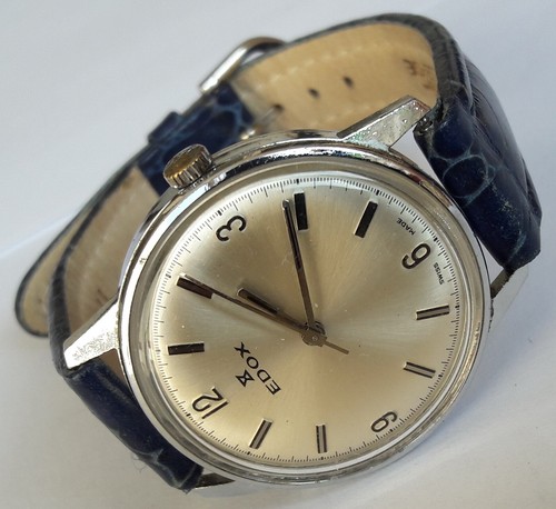 Orologio da polso vintage EDOX con carica manuale AS ST 1950/51 fatto in Svizzera dagli anni '60 - Foto 5 di 12
