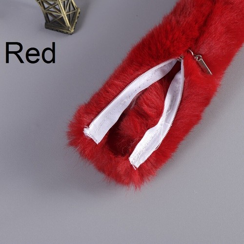 1PC Faux Fur Zip Sleeve Cover For Crossbody Shoulder Bag Handbag Strap Accessory - Picture 17 of 24
