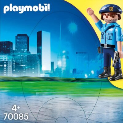 Playmobil - Policier Avec Son Chien - Réf. 70085 - Figurine Neuve - Thème Police