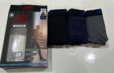 New Balance Performance 3 Pair Pack 44-46 2XL Stretch Boxer Briefs Underwear