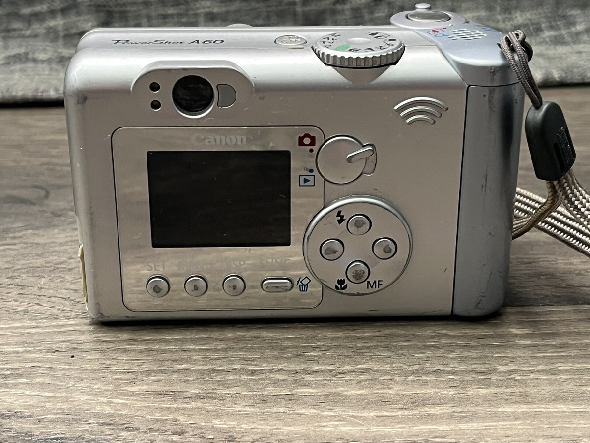 Canon PowerShot A60 2.0MP Digital Camera CCD Sensor Vintage Canon PowerShot A60 2.0MP Digital Camera CCD Sensor Vintage
