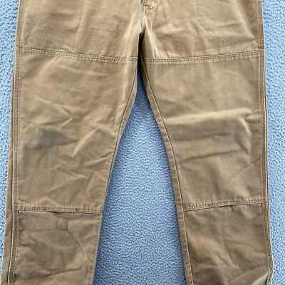 Dickies Double Knee Pants Men's 41x32 Loose Fit Khaki Baggy Y2K
