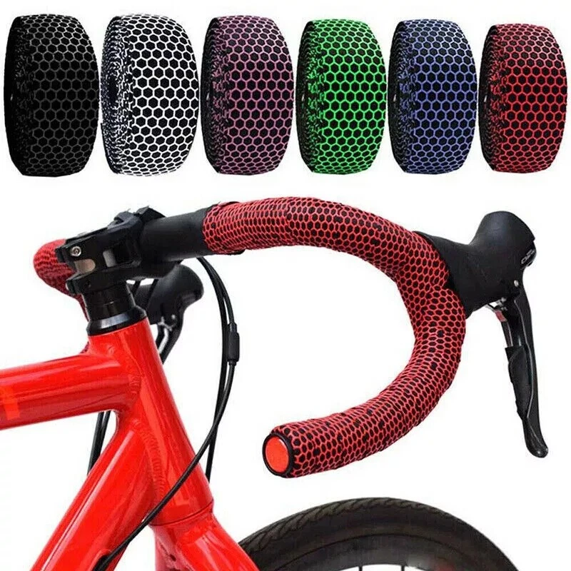 2xThick Bicycle Handlebar Tape Bar Drop Wrap MTB Road Bike Anti-Slip Punch - Image 2 of 4