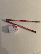 NEW Hello Kitty Pencil And Sharpener 17.99 Free Shipping