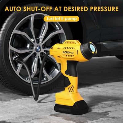 Tire Inflator Portable Air Compressor for Dewalt 20V Battery, Cordless Car Tire