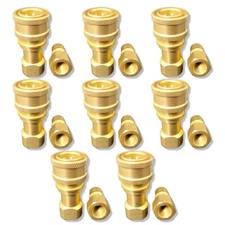 8Sets Carpet Cleaning 1/4" Brass Quick Disconnect for Wands Hoses Accessories US
