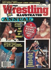 TC230  Ted DiBiase  Barry Windham Tommy Rich   signed Wrestling Magazine  w/COA