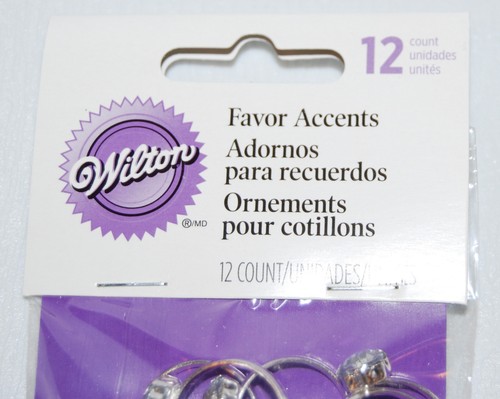 Lot of 3 Wilton Silvertone Engagement Rings Wedding Party Favor Accents 12ct ea - Picture 3 of 6