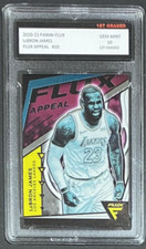 2020-21 PANINI FLUX LEBRON JAMES 1ST GRADED 10 FLUX APPEAL INSERT LAKERS #10 🔥