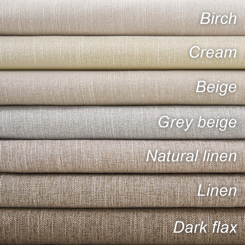 Cream Black Out Curtains 96 Inch Long, 100% Blackout Thermal Insulated Natural L - Picture 8 of 8