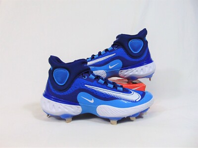 Nike Alpha Huarache Elite 4 Blue White Baseball Cleats Sz 7 NEW