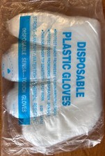 Disposable plastic gloves pack of 100 aprox