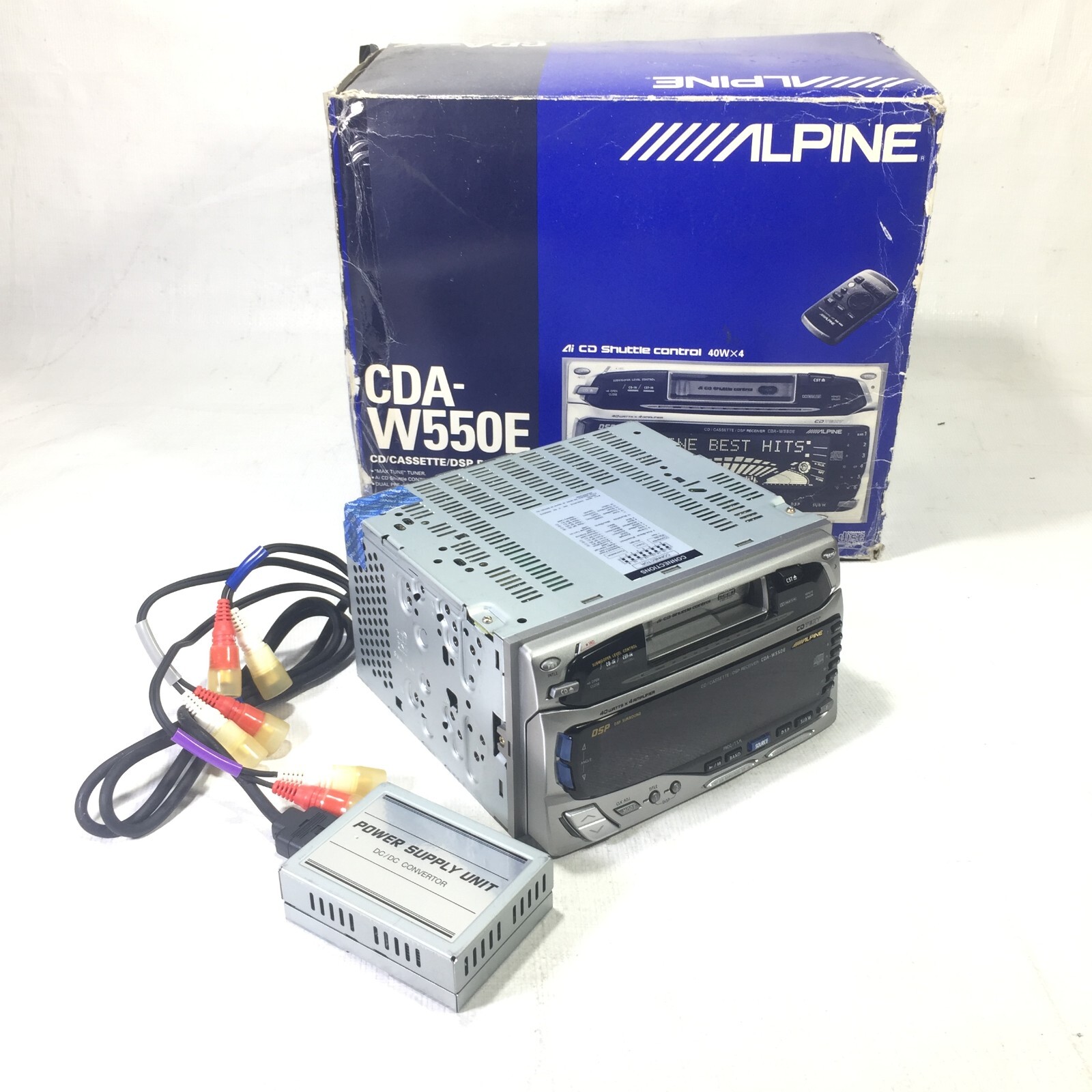 Alpine CDAW550E 2DIN CD Cassette DSP Receiver Car Head Unit eBay