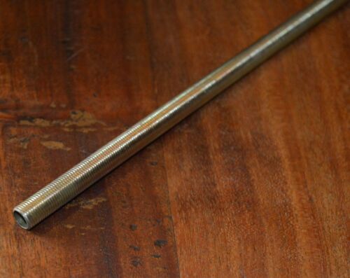 M10 x 150mm unplated All Thread Hollow Threaded Rod Tube For Bulb / Lamp Holders - Picture 2 of 2