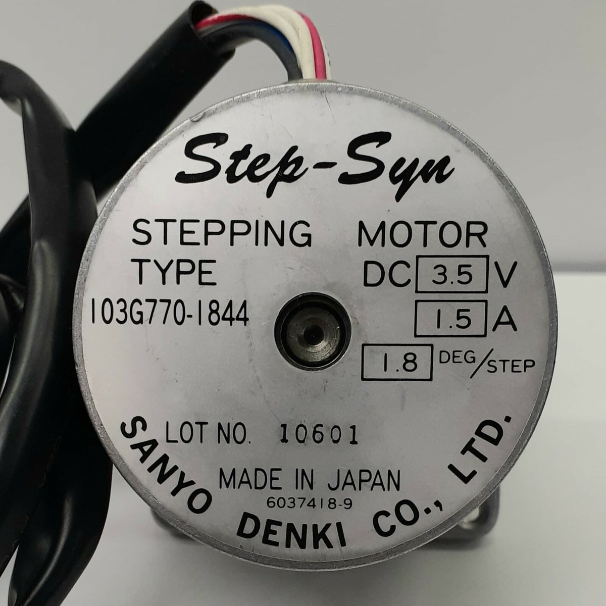 Sanyo Denki Co. Step-Syn Stepping Motor, 3.5V 1.5A, 1.8 Deg Sanyo Denki Co. Step-Syn Stepping Motor, 3.5V 1.5A, 1.8 Deg