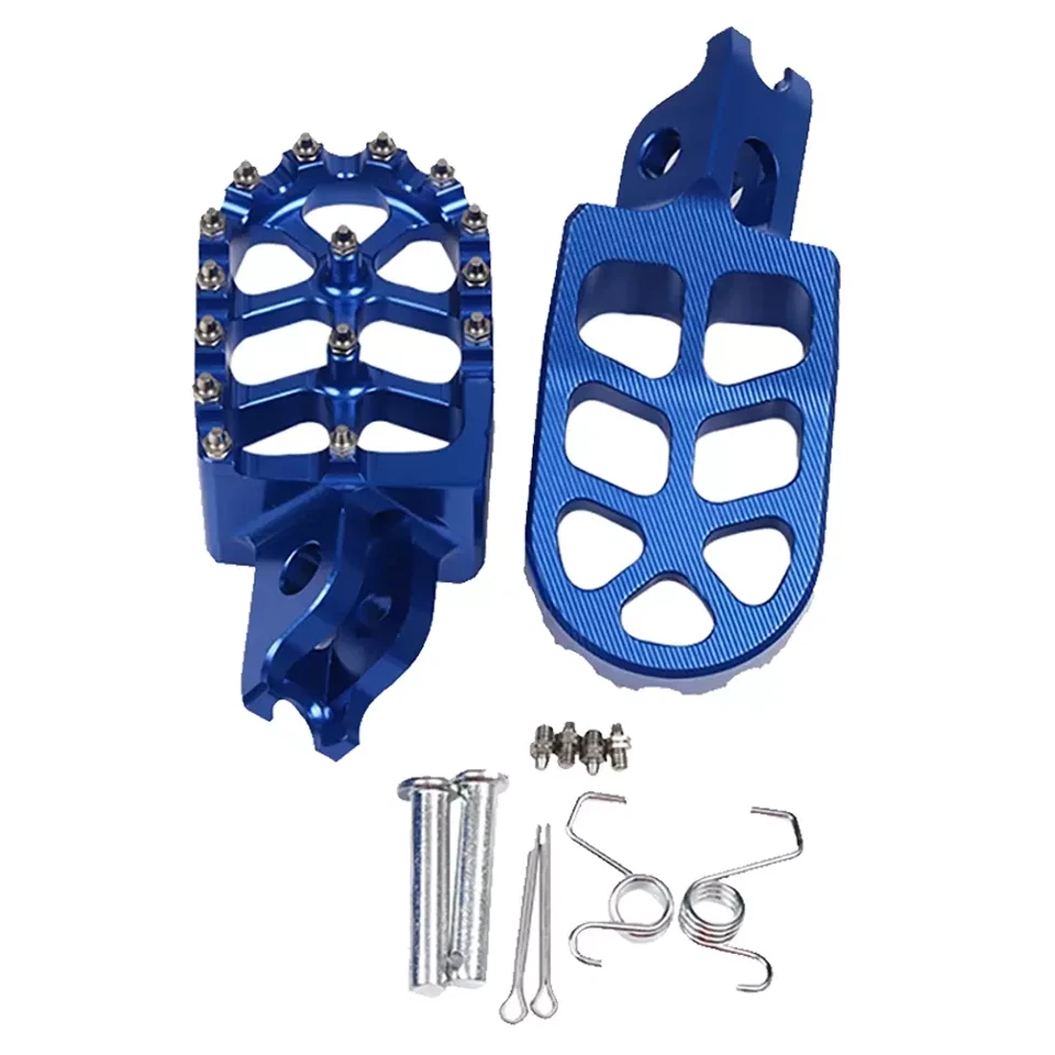 Blue Foot Pegs Foot Pedals For Kawasaki KX250 250F 250X 450 450X 450F KLX450R Foto 2 de 4