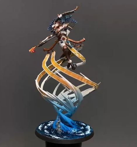 Sevireth Lord of the Seventh Wind Warhammer AOS Painted Lumineth Realm-lords GW - Video 1 of 1