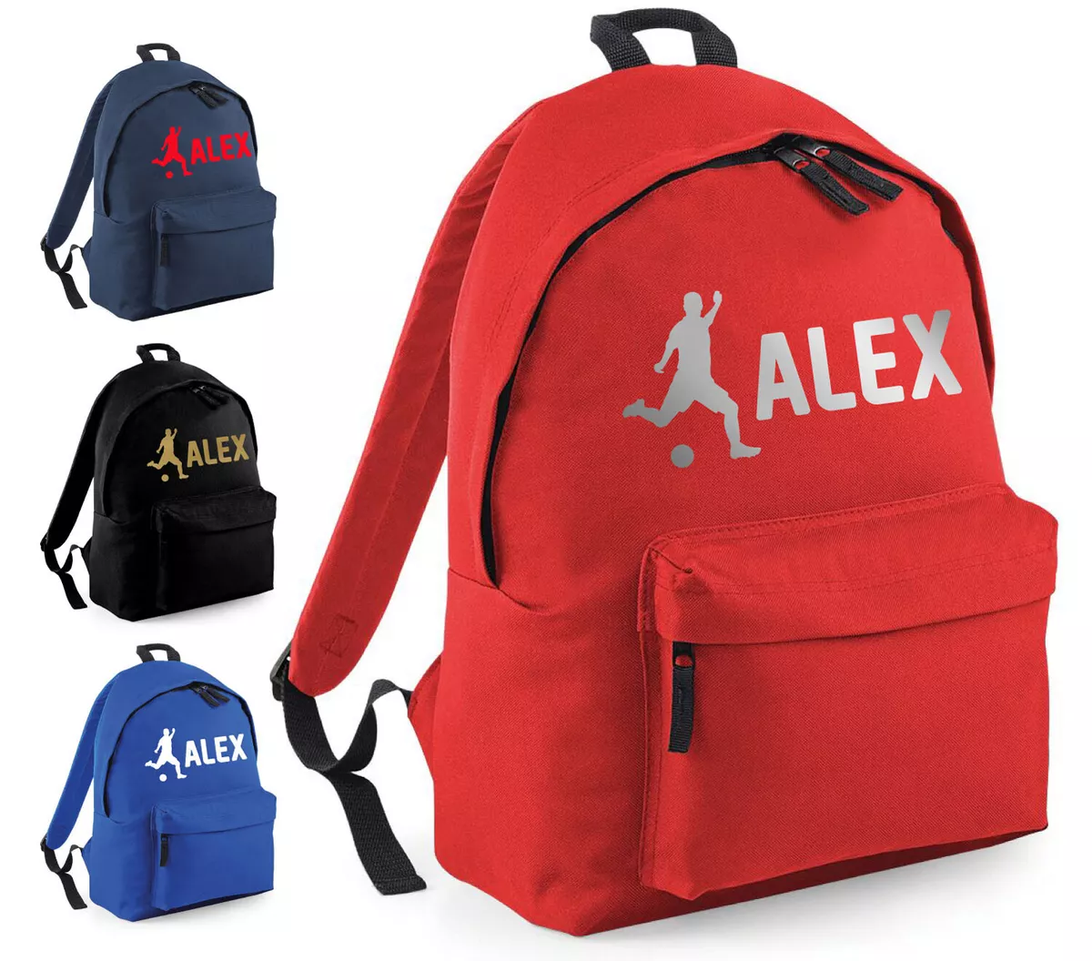 Personalised Childrens Football Backpack Sport Rucksack School Bag | eBay