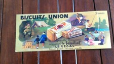 BUVARD ancien-BISCUITS UNION-dejener familial LE REGAL-frais de port offert!
