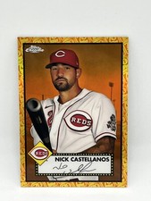 2021 Topps Chrome Platinum Anniversary NICK CASTELLANOS Orange/Yellow 70th #/25!